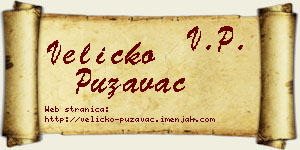 Veličko Puzavac vizit kartica